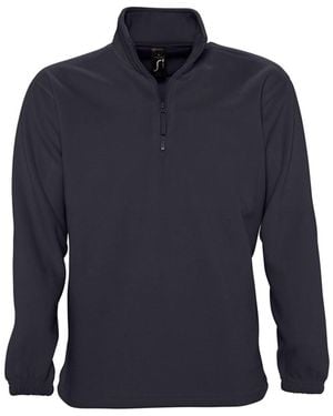 Sol's Ness Zip Neck Anti-Pill Fleece Top - Blue