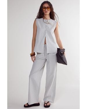 Nasty Gal Stripe Straight Leg Pant - Multicolour