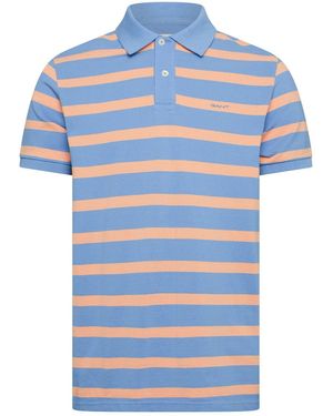 GANT Striped Polo Sh - Blue