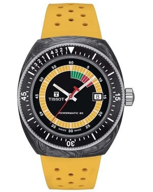 Tissot Sideral S Powermatic 80 Watch T1454079705700 Rubber - Metallic
