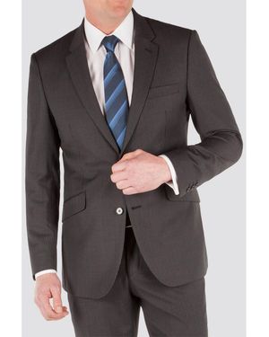 KARL JACKSON Narrow Stripe Suit Jacket - Grey