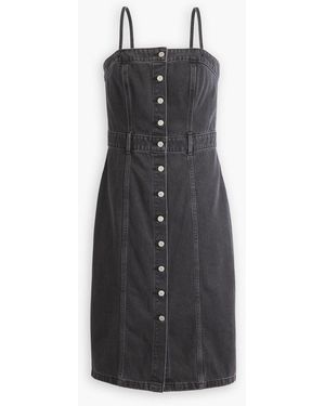 Levi's Levi's Can We Pretend Denim Bustier Dress - Black