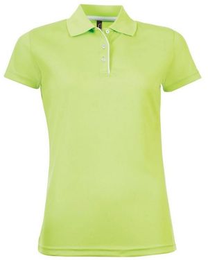 Sol's Ladies Performer Short Sleeve Pique Polo Shirt (Apple) - Green