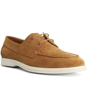 Dune Boldman Suede Boat Shoes - Brown
