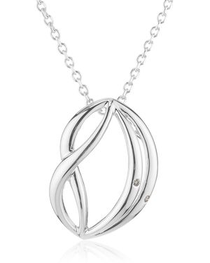 Orphelia 925 Sterling Chain With Pendant - White