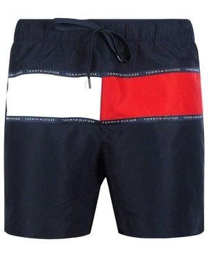 Tommy Hilfiger Vlag Zwemshort (zwart) - Blauw