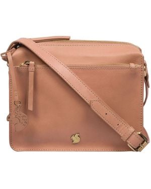 Conkca 'Aurora' Subtle Leather Cross Body Bag - Brown