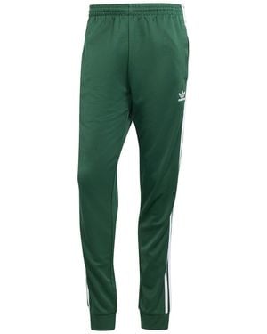 adidas Originals Sst Stripe Patterned Slim Track Trousers - Green