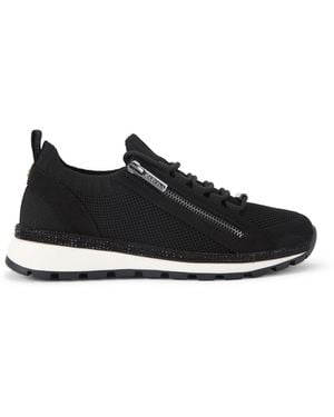 Carvela Kurt Geiger Pace Zip Knit Trainers - Black