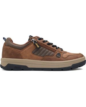 Jeep Spirit Michigan Zip Trainers - Brown