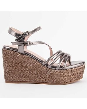 Montevita Wedge Sandal Salia10 - Brown