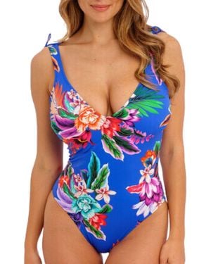 Fantasie Halkidiki Plunge Swimsuit - Blue