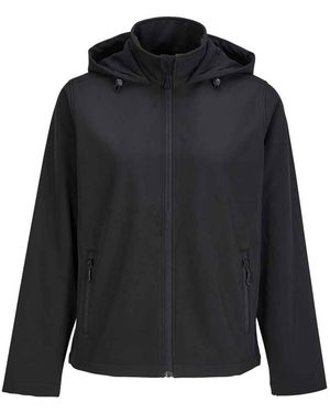 Sol's Ladies Race Hooded Soft Shell Jacket - Black
