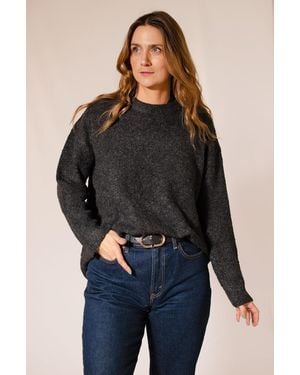 New Look Soft Boucle Knit Oversize Jumper - Blue