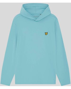 Lyle & Scott Performance Hooded Midlayer - Blue