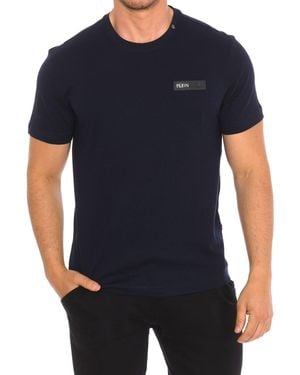 Philipp Plein Tips414 Short Sleeve T-Shirt - Blue