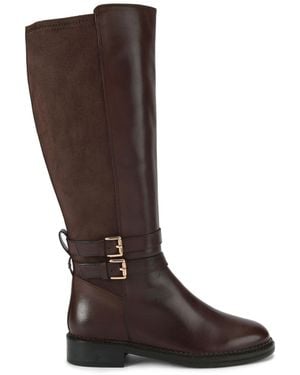 KG by Kurt Geiger Leather Trying Boots - Brown
