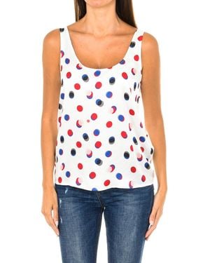 Armani Round Neck Tank Top 3Y5H61-5Nznz - White