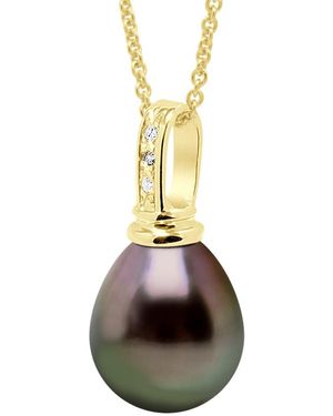 Ateliers Saint Germain Pendant Prestige 375 & Diamond 0.03 Cts - Metallic