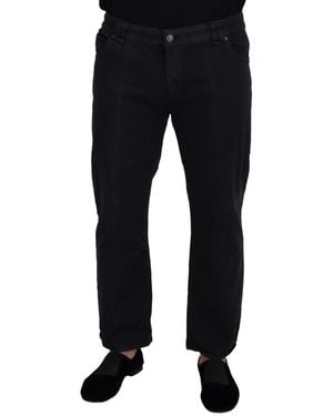 John Galliano Cotton Back Buckle Casual Denim Jeans Material_Cotton - Blue