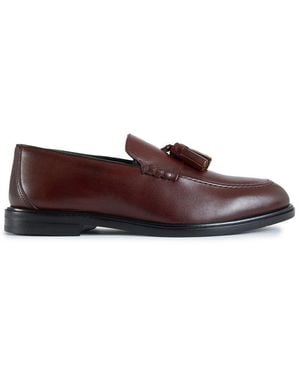 Walk London Putney Tassel Shoes - Red