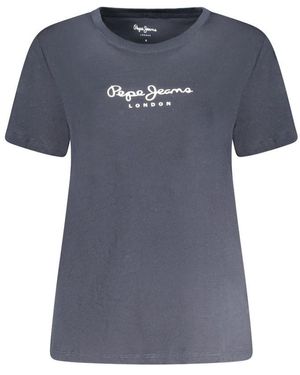 Pepe Jeans Logo Tshirt Casual Tee - Blue