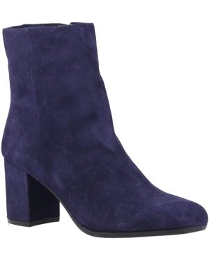 Hush Puppies Octavia Suede Heeled Ankle Boots - Blue