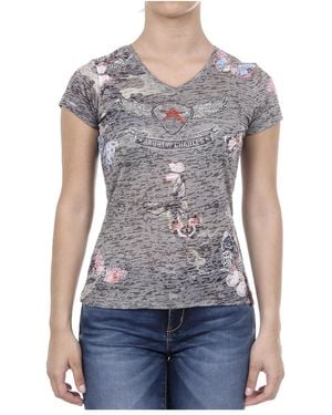 Andrew Charles by Andy Hilfiger T-Shirt Short Sleeves V-Neck Dark Stella - Blue