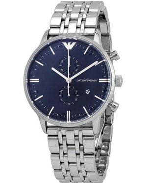Emporio Armani Ar80013 Dial Chronograph Watch - Metallic