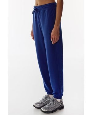 Penti High Waist Elastic Cuffed Joggers - Blue