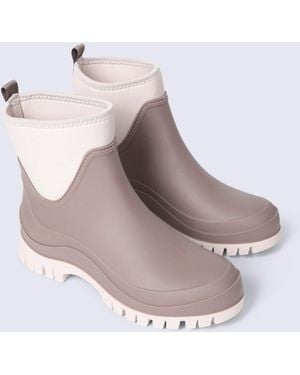 Mountain Warehouse 'Bailey' Wellies Durable Rubber Outsole Moisture Wicking Comfy Rain Boots - Grey