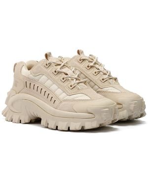Caterpillar Intruder Birch Trainers - Natural