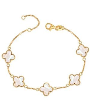 Bibei Bracelet Clover Mother Of Pearl Sterling 925 Bipu024 - Metallic