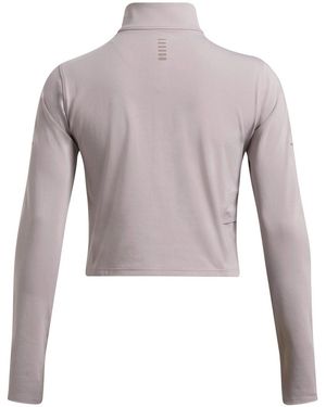 Under Armour Launch Elite Half Zip Long Sleeve Performance Top - Grey
