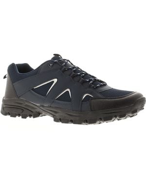 X-hiking Walking Shoes Trainers Malawi Lace Up - Black