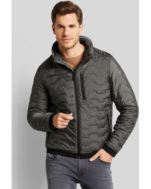 Bugatti Herren Blouson Met Moderne Opstaande Kraag - Grijs