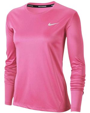 Nike Long Sleeve Running Top - Pink
