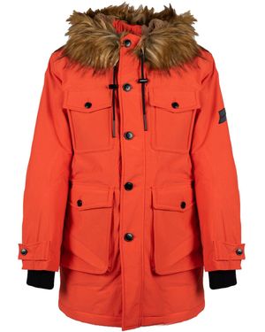 DIESEL Parka Jorg Mannen Oranje - Rood