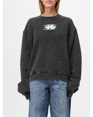 Alexander Wang Relaxedfit Crew Neck Sweatshirt - Black
