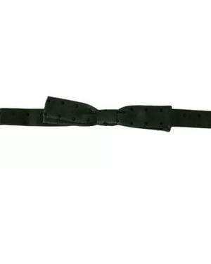 Dolce & Gabbana Polka Dot Bow Tie - Black