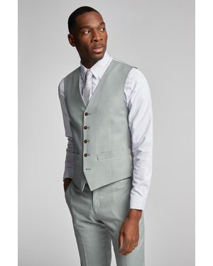 Antique Rogue Branton Seafoam Texture Waistcoat - Grey