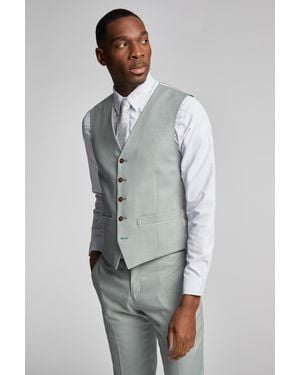 Antique Rogue Branton Seafoam Texture Waistcoat - Grey