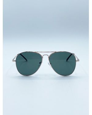 SVNX Frame Aviators With Lenses Metal - Blue
