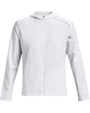 Under Armour Storm Run Water And Wind Resistant Performance Running Jacket - White