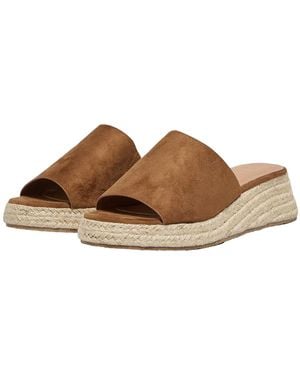 ONLY Ladies Minerva-3 Mule Sandals (Cognac) - Brown
