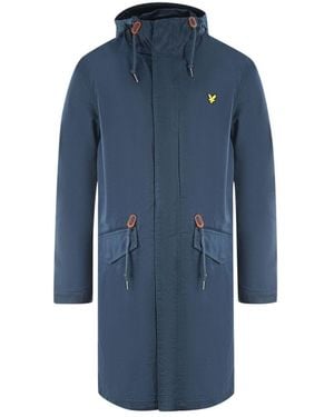 Lyle & Scott Fishtail Parka Jacket Cotton - Blue