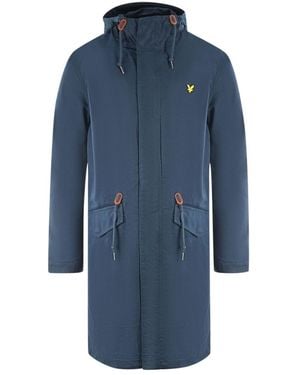 Lyle & Scott Fishtail Parka Jacket Cotton - Blue