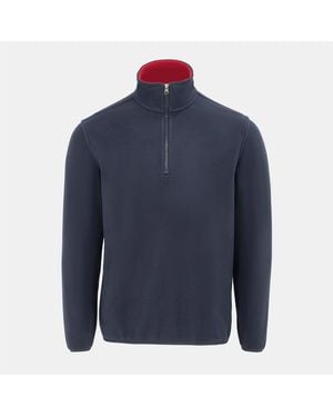 Donnay Quarter Zip Fleece Jacket - Blue