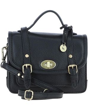 Ashwood Leather Stylish Real Small Satchel Bag - Blue