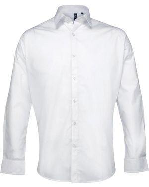 PREMIER Supreme Poplin Formal Shirt - White